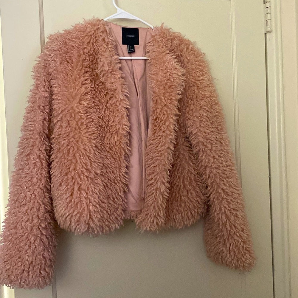 Forever 21 pink jacket size: L